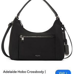 TUMI Black Hobo Crossbody Bag